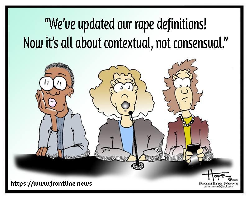 Cartoon for Women's rights orgs in lockstep with academia - Published on December 12, 2023